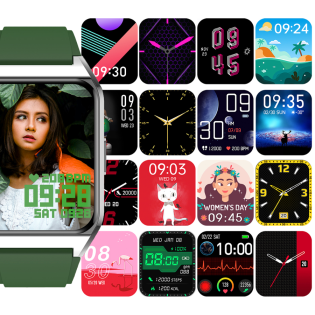 Smartwatch Rubicon RNCE89 złoty różowy silikon SMARUB157