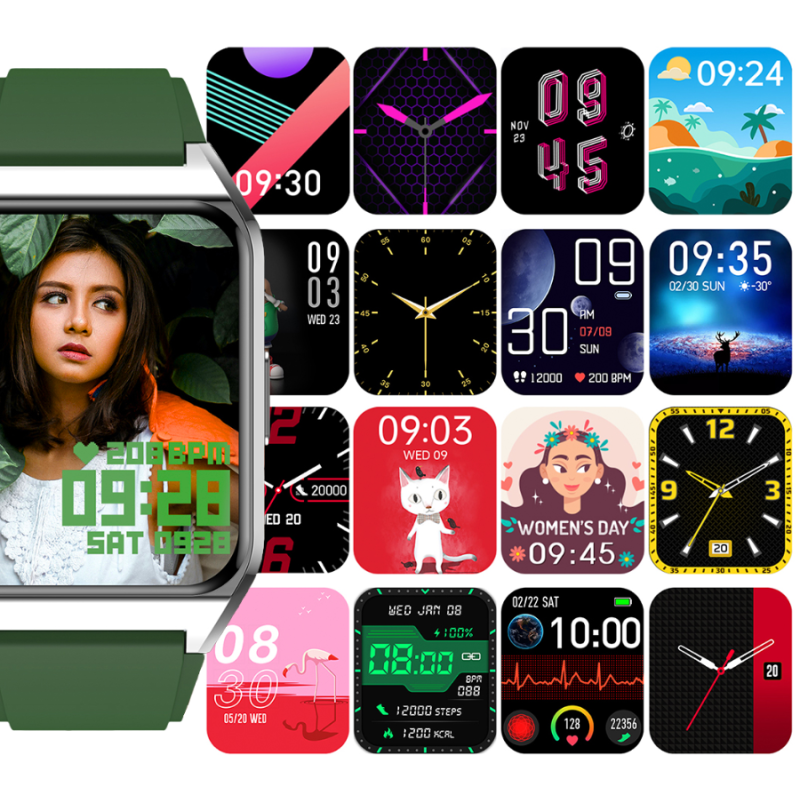 Smartwatch Rubicon RNCE89 złoty różowy silikon SMARUB157