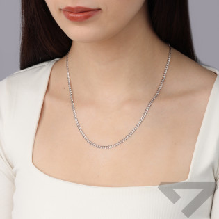 Łańcuszek srebrny pancer BC 1102-080 PAVE próba 925