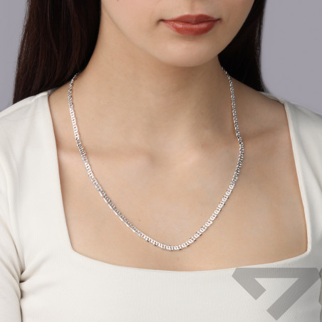 Łańcuszek srebrny tiger eye 4 mm