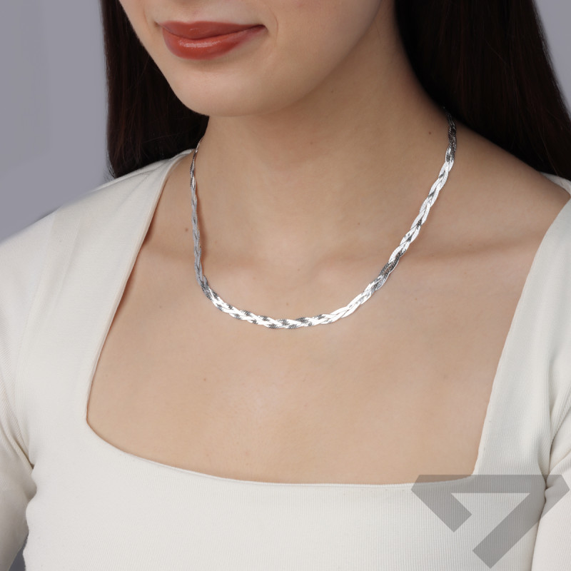 Łańcuszek srebrny taśma BC 1601-040 3R próba 925