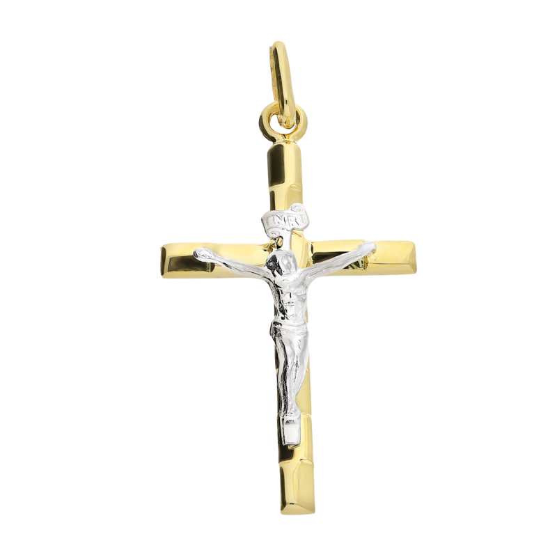 Krzyżyk złoty z wizerunkiem Pana Jezusa CB C-536 próba 585