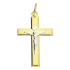 Krzyżyk złoty płaski z wizerunkiem Pana Jezusa WB CB-040 próba 585