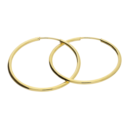 Kolczyki złote kółka szarniry 25mm CB GF100-25 próba 585