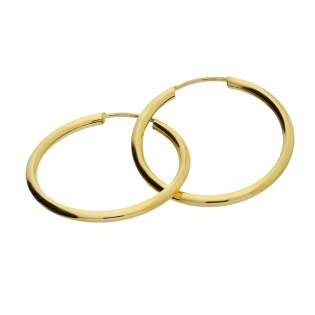 Kolczyki złote kółka szarniry 22mm CB GF150-22 próba 585