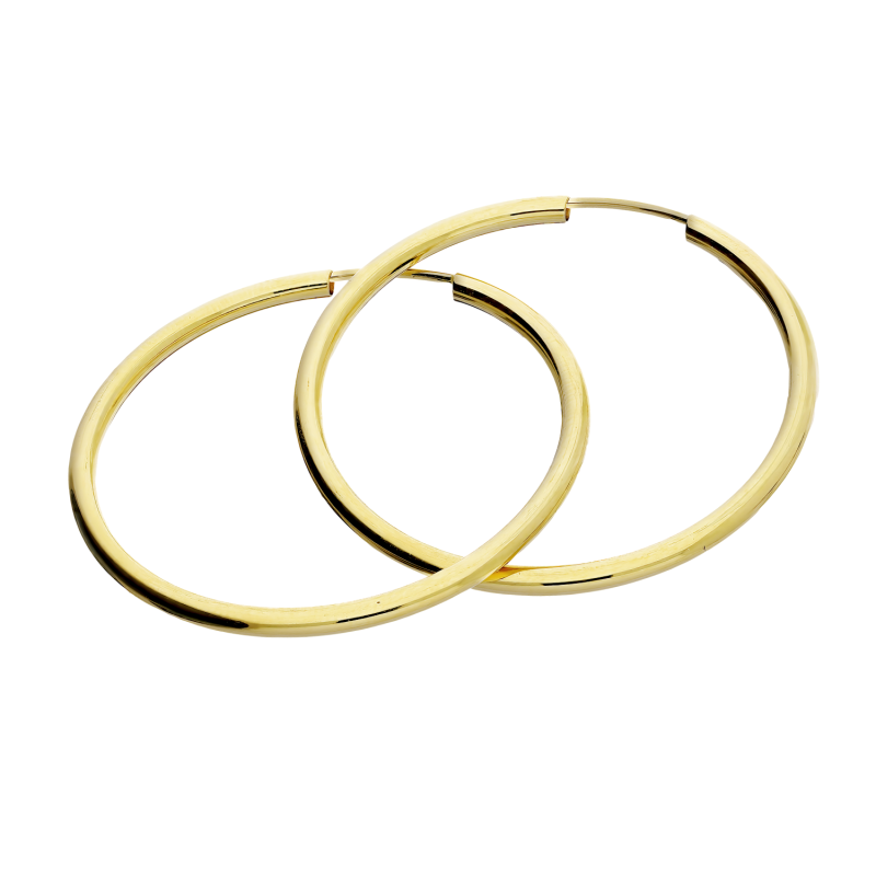 Kolczyki złote kółka szarniry 30mm CB GF150-30 próba 585