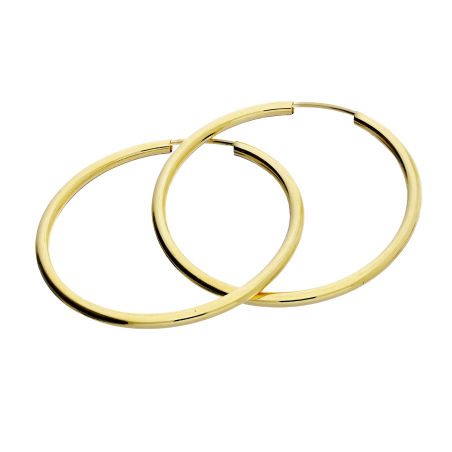 Kolczyki złote kółka szarniry 30mm CB GF150-30 próba 585