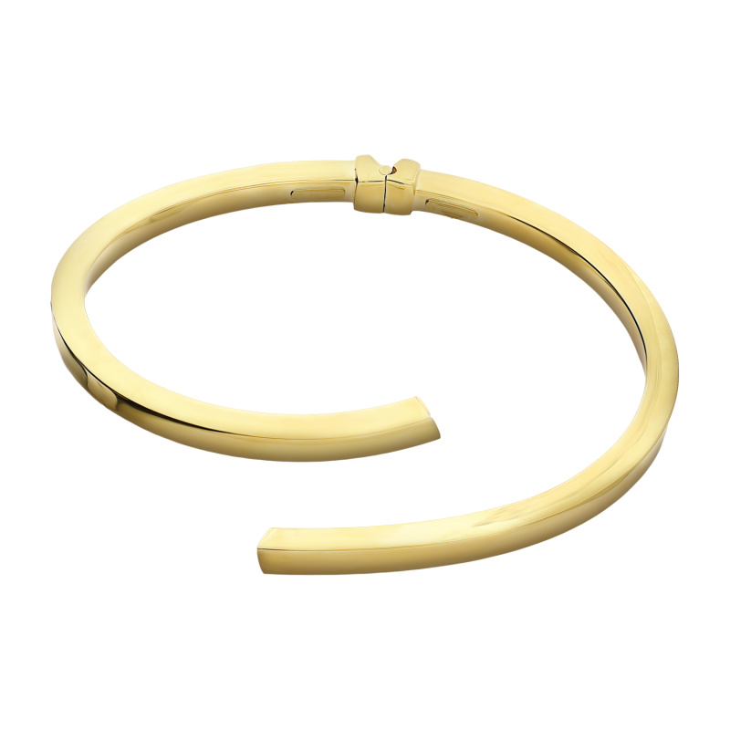 Bransoleta pozłacana gładka kwadratowa M3-026 GOLD próba 925