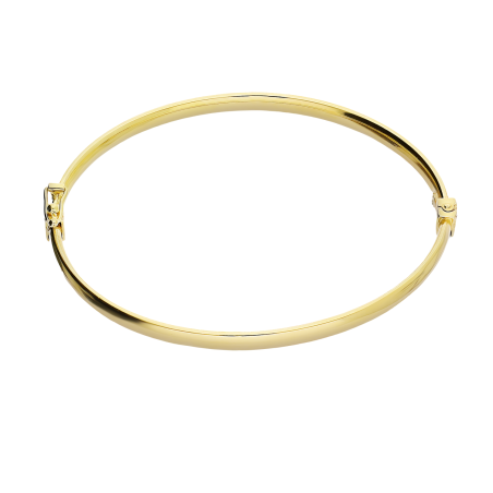 Bransoleta pozłacana bangla gładka okrągła M3-126-1 GOLD próba 925