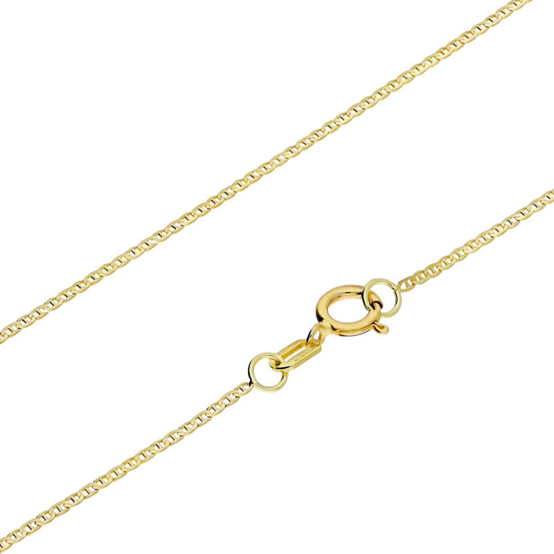 Łańcuszek złoty splot marina/regulowany MZ T34-N-1039-FLAT-MARINER próba 585