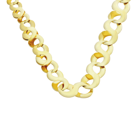 Naszyjnik złoty gładkie infinity poszerzane/regulowany MZ T42-NLZ-2-II próba 375