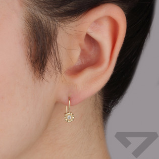 Złote Kolczyki dla Dziewczynki Kwiatek pr. 375 - JubilerSezam.pl