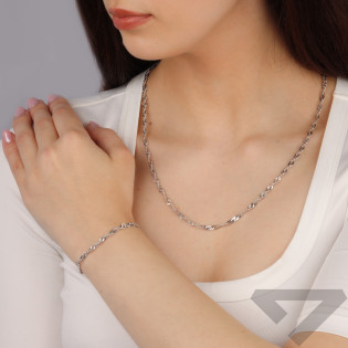 Bransoleta srebrna singapur BC 1450-060 ROD próba 925