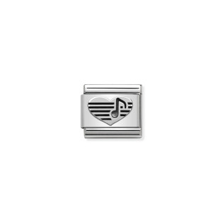 Srebrny Element Nomination Serce - JubilerSezam.pl
