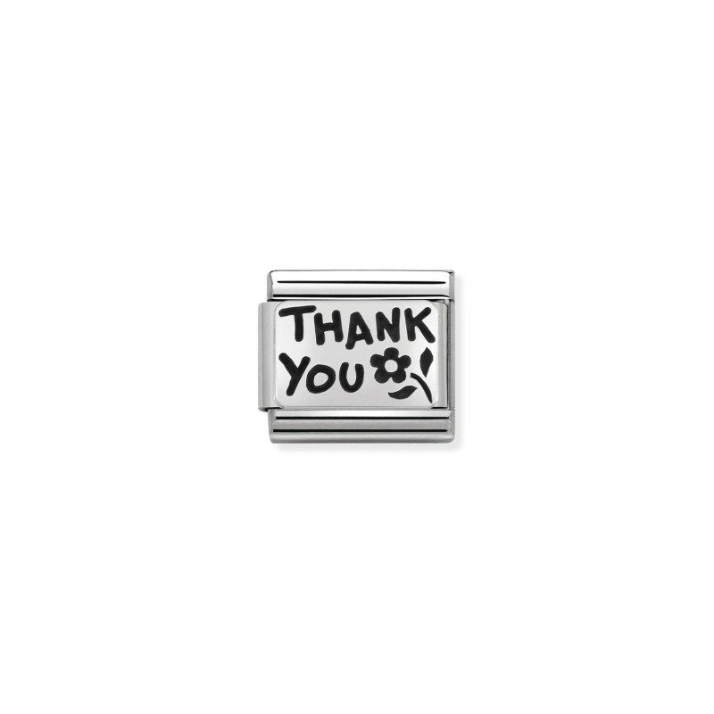 Link Nomination Thank You - Srebrny Element do Bransoletki - JubilerSezam.pl
