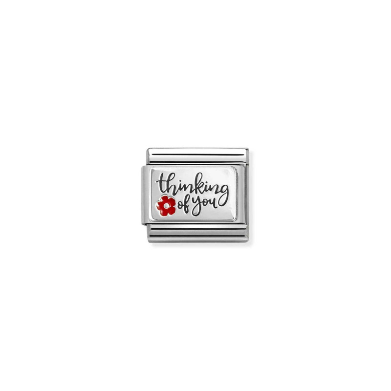 Srebrny Element Myślę o Tobie Nomination - JubilerSezam.pl