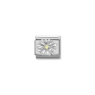 Element do bransoletki Nomination Composable Stokrotka 330311 13 stal i srebro 925