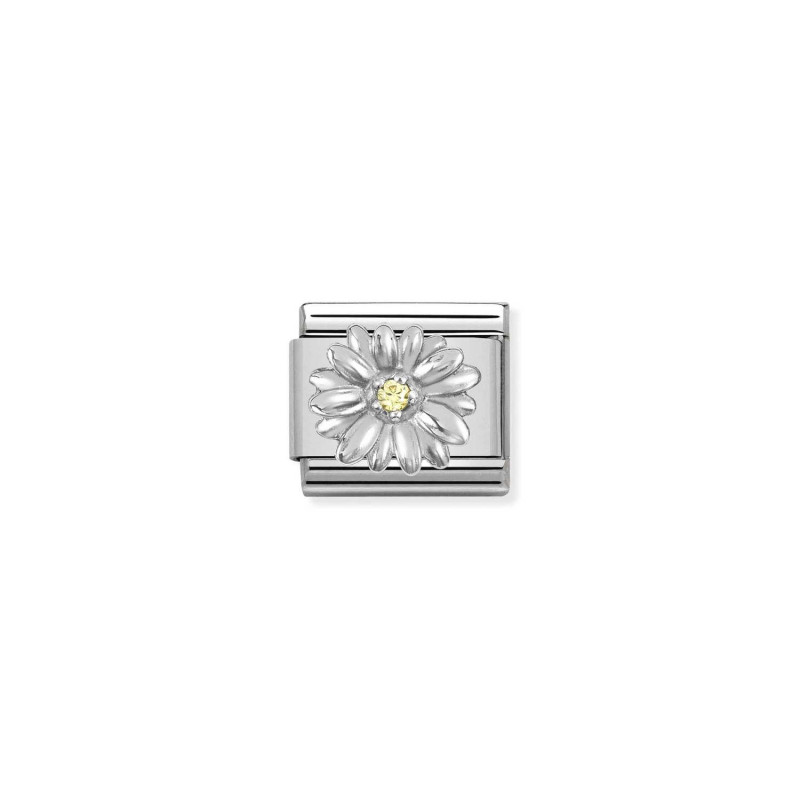 Element do bransoletki Nomination Composable Stokrotka 330311 13 stal i srebro 925