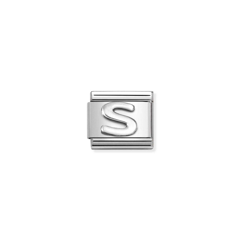 Element do bransoletki Nomination Composable Silver Literka S 330113 19 stal i srebro 925