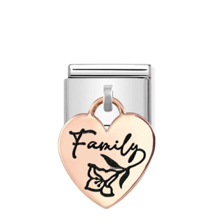 Link Nomination Rose Family - Różowe Złoto 9k - JubilerSezam.pl