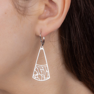 Kolczyki srebrne ażurowy wachlarz/big.zam. JZ 10232120 próba 925