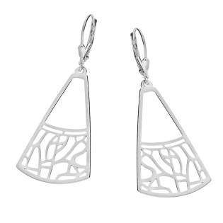 Kolczyki srebrne ażurowy wachlarz/big.zam. JZ 10232120 próba 925