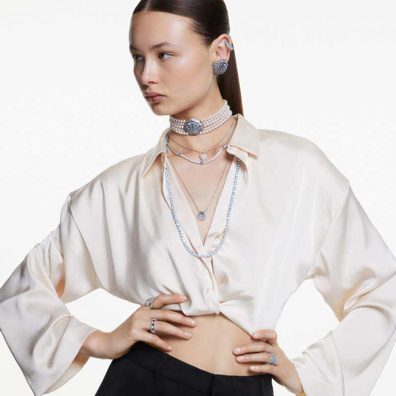 Wisiorek Swarovski Hyperbola Serce z Cyrkoniami - JubilerSezam.pl