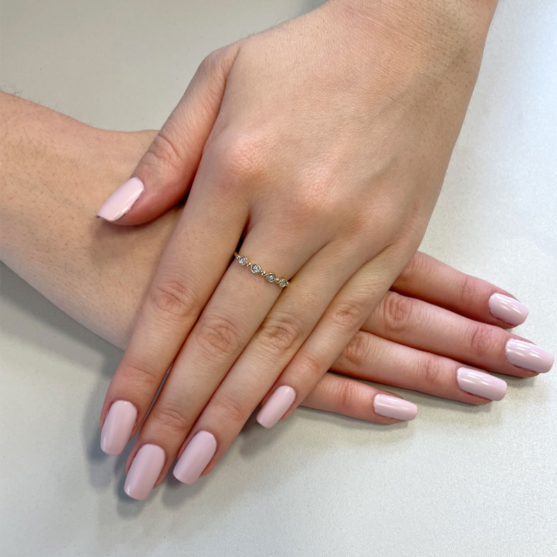 Pierścionek zaręczynowy z diamentami  LC JR120700 Y próba 585