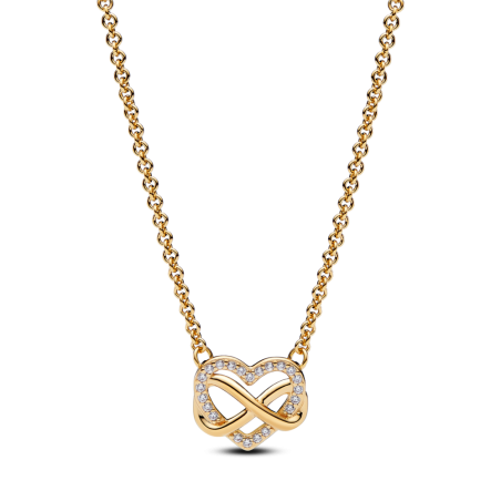 Kolia Pandora Lśniące serce z symbolem nieskończoności 362666C01