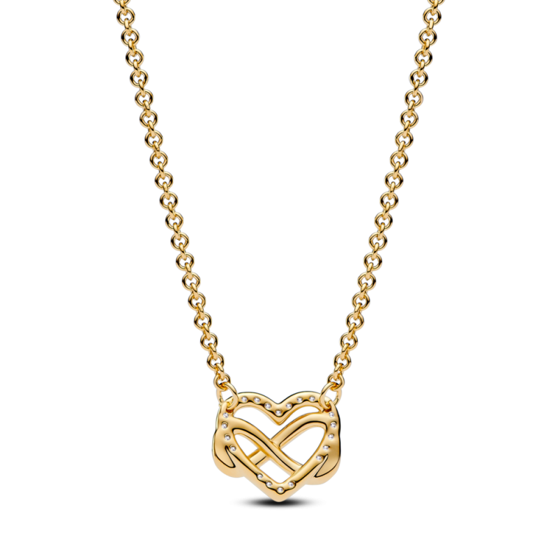 Kolia Pandora Lśniące serce z symbolem nieskończoności 362666C01