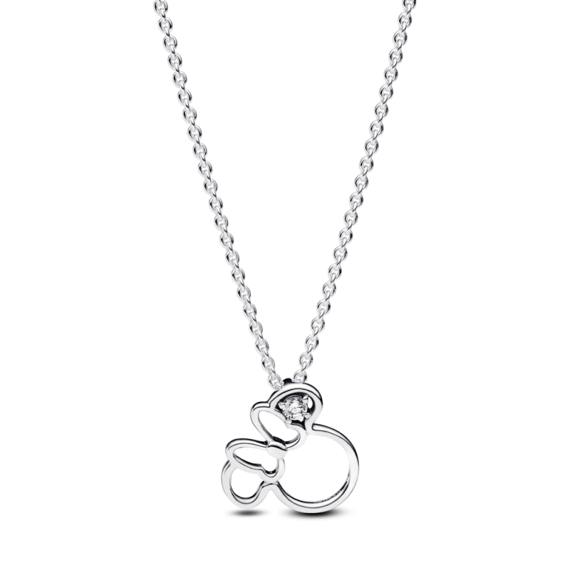 Srebrny Naszyjnik Myszka Minnie Disney Pandora - JubilerSezam.pl