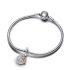 Dwutonowy podwójny charms-zawieszka Pandora Klucz do szczęścia 783236C01