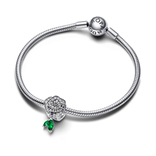Charms Pandora Lśniąca Róża w Rozkwicie 793201C01 - JubilerSezam.pl