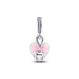 Opalizujący charms-zawieszka Pandora Serce mamy 793202C01