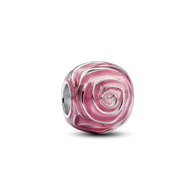 Różowy Charms Pandora Kwitnąca Róża Srebro 793212C01 - JubilerSezam.pl