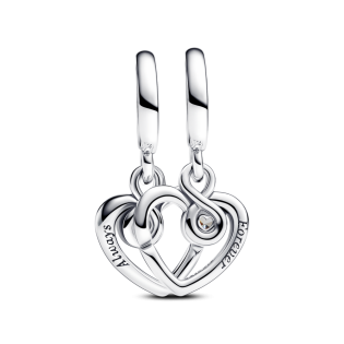 Rozdzielany charms-zawieszka Pandora Na zawsze przy Tobie 793232C01