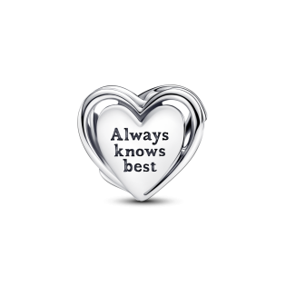 Ażurowy charms Pandora Mama i serce 793233C01