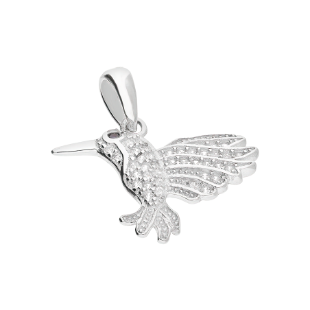 Srebrna Zawieszka Koliber z Cyrkoniami pr. 925 - JubilerSezam.pl