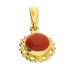 Zawieszka złota z koralem w ozdobnej oprawie OK15 próba 585