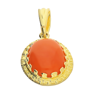 Zawieszka złote koral z motywem greki OK19 próba 585