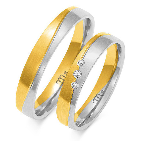 Obrączki ślubne z diamentami nr ZO A-217