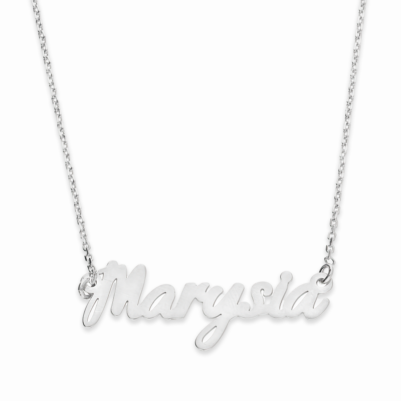 Naszyjnik srebrny imię Marysia/anker AT637 ROD Marysia próba 925