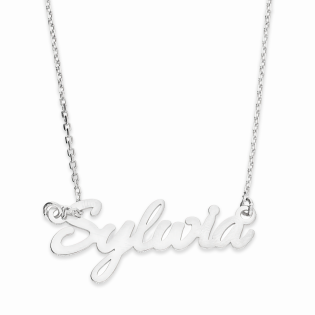 Naszyjnik srebrny imię Sylwia/anker AT637 ROD Sylwia próba 925