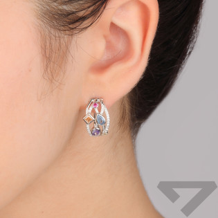 Srebrne Kolczyki z Cyrkoniami pr. 925 - JubilerSezam.pl