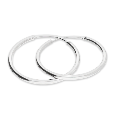 Kolczyki srebrne kółka szarniry 30mm AT KSZ-30mm-2,0 ROD próba 925