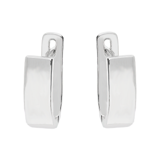 Kolczyki srebrne gładkie blaszki/ang.zap. HS735-2 próba 925