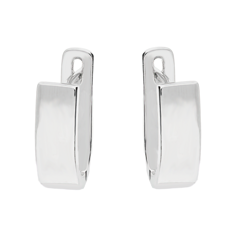 Kolczyki srebrne gładkie blaszki/ang.zap. HS735-2 próba 925