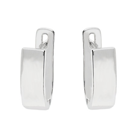 Kolczyki srebrne gładkie blaszki/ang.zap. HS735-2 próba 925