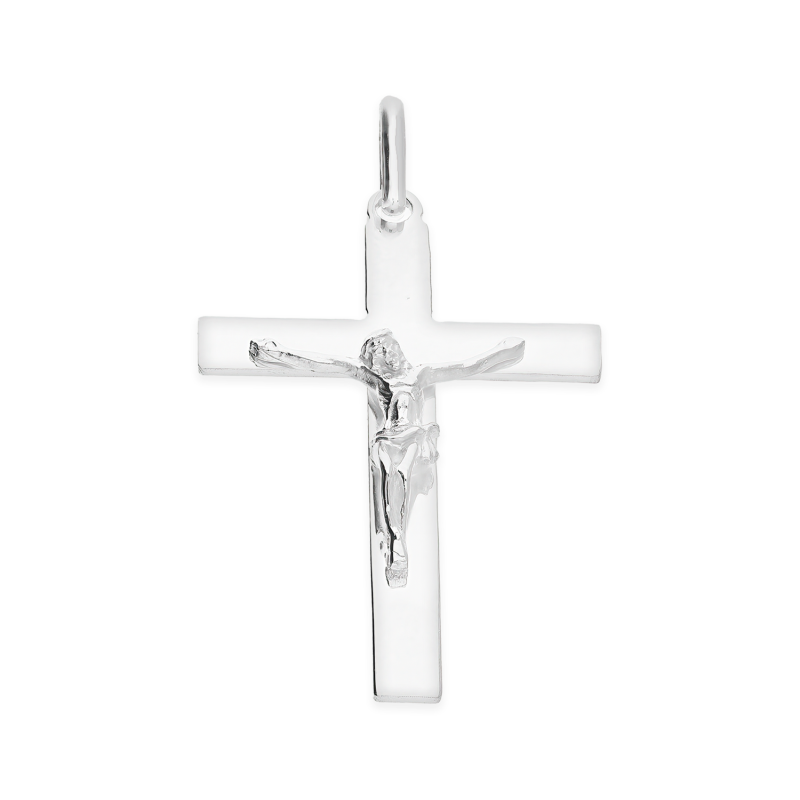 Krzyżyk srebrny z wizerunkiem Pana Jezusa  IG MD3667 próba 925