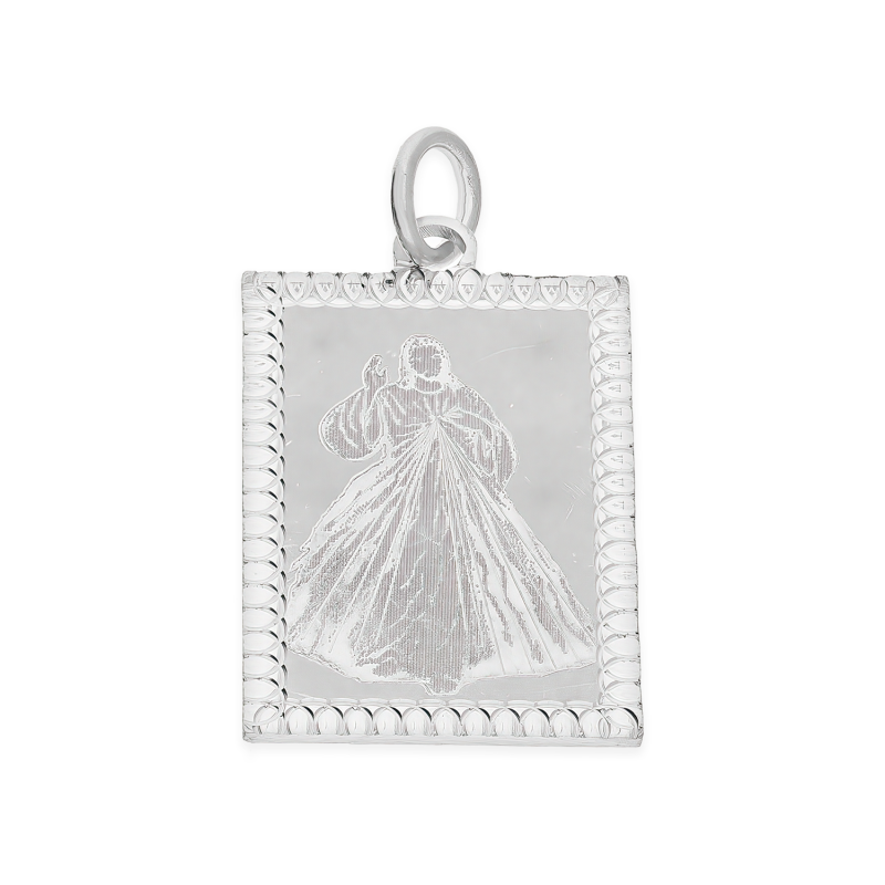 Srebrny medalik Jezu Ufam Tobie - JubilerSezam.pl